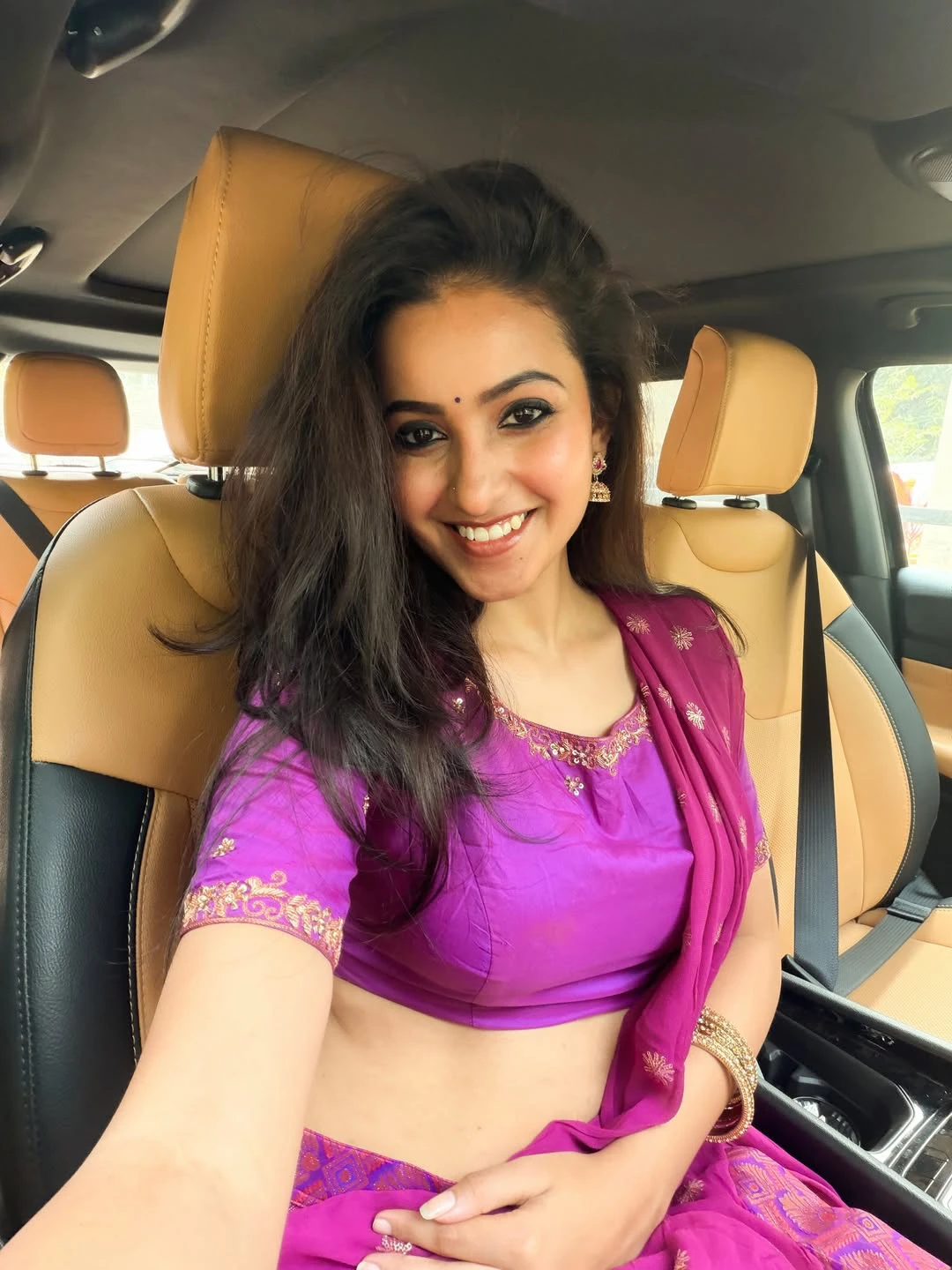 Deepika Pilli Stunning Looks in Half Saree on Sankranthi Festival