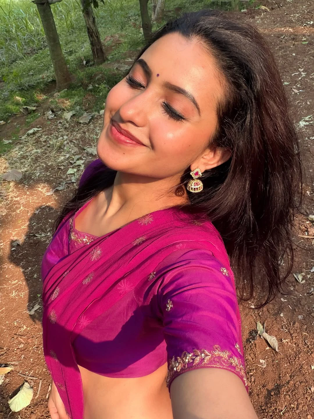 Deepika Pilli Stunning Looks in Half Saree on Sankranthi Festival