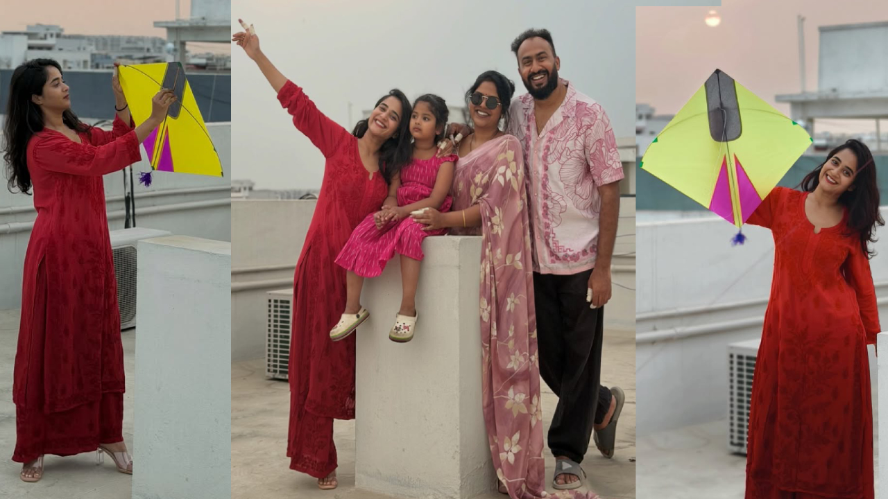 Deepthi Sunaina: పండుగ పూట పతంగ్ ఎగరేస్తూ.. దీప్తి సునైనా క్యూట్ ఫొటోలు