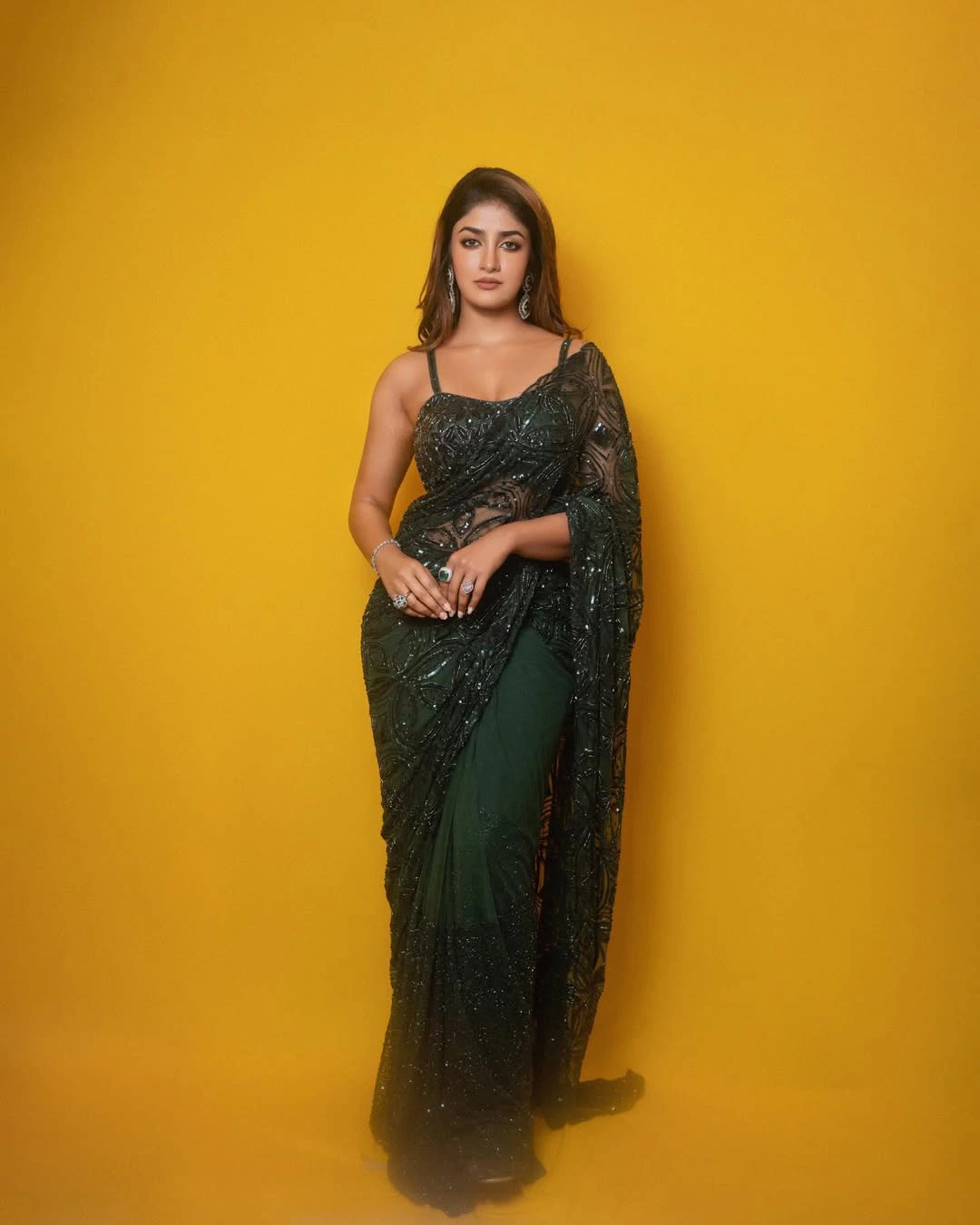 Dimple Hayathi Shines in Saree