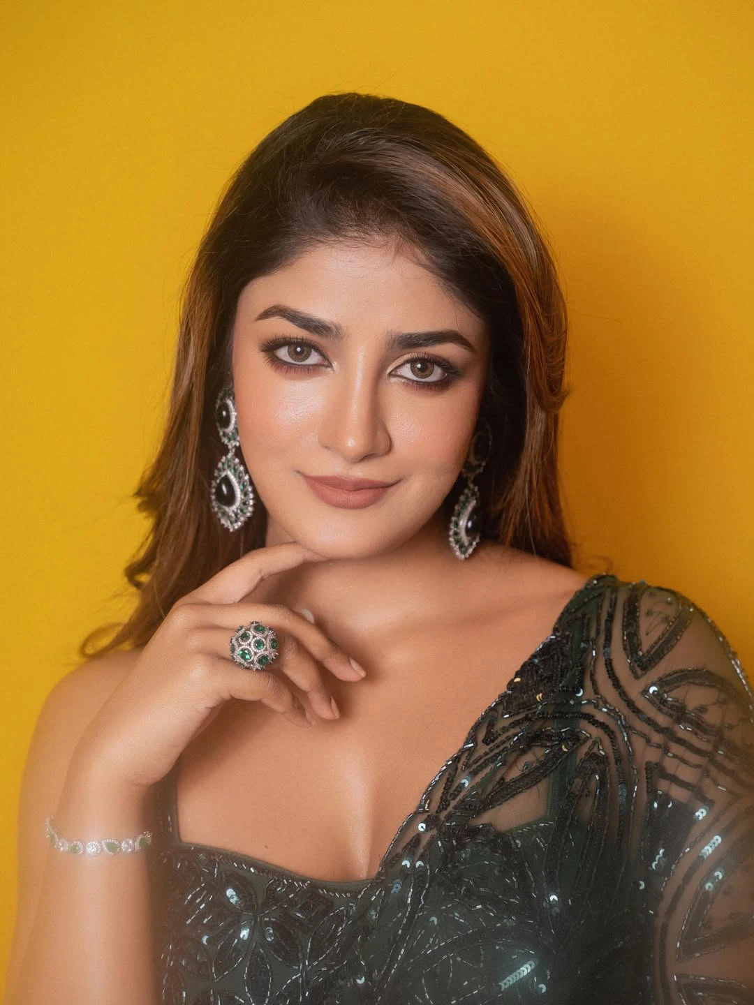 Dimple Hayathi Shines in Saree