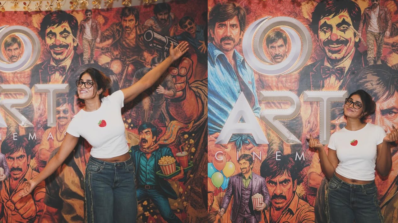 Dimple Hayathi : రవితేజ థియేటర్ లో డింపుల్ హయతి సందడి.. క్యూట్ ఫొటోలు వైరల్..