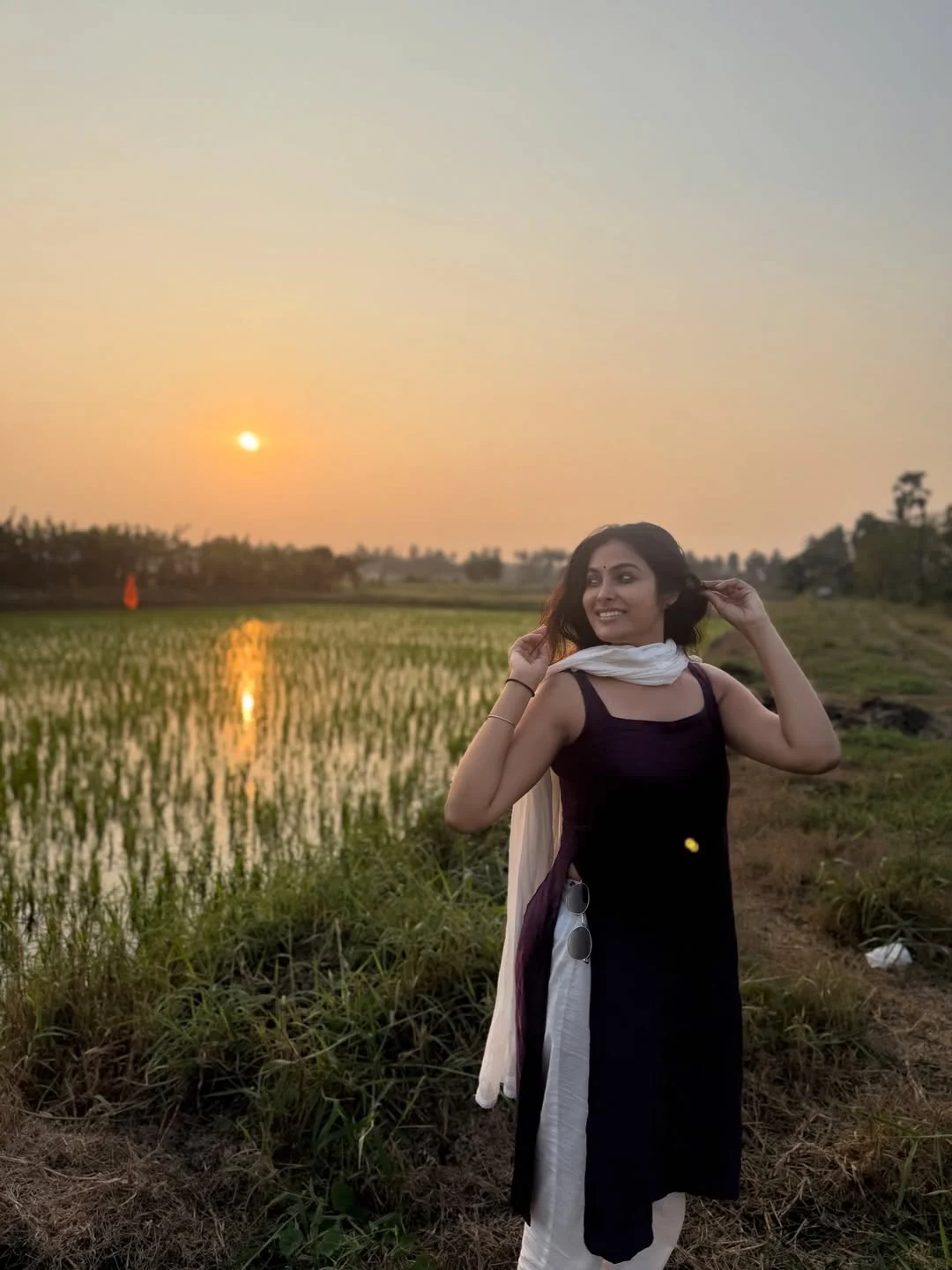 Divi Enjoying Sankranthi in Bhimavaram