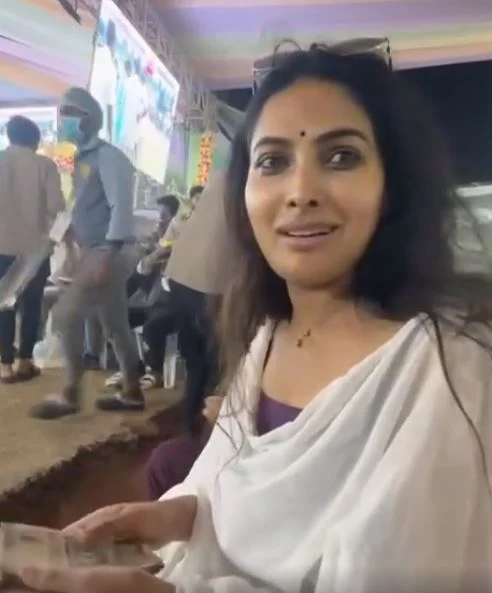 Divi Enjoying Sankranthi in Bhimavaram