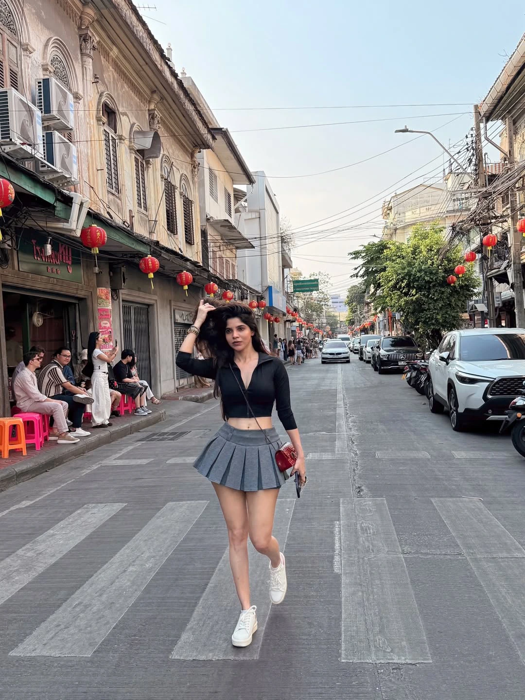 Divyabharathi Stunning Poses in Short Skirt