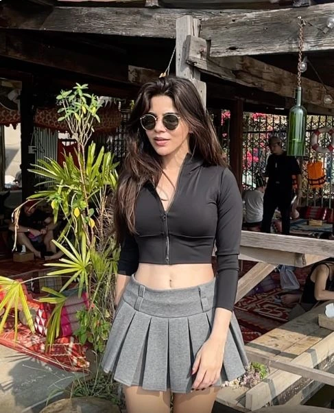 Divyabharathi Stunning Poses in Short Skirt