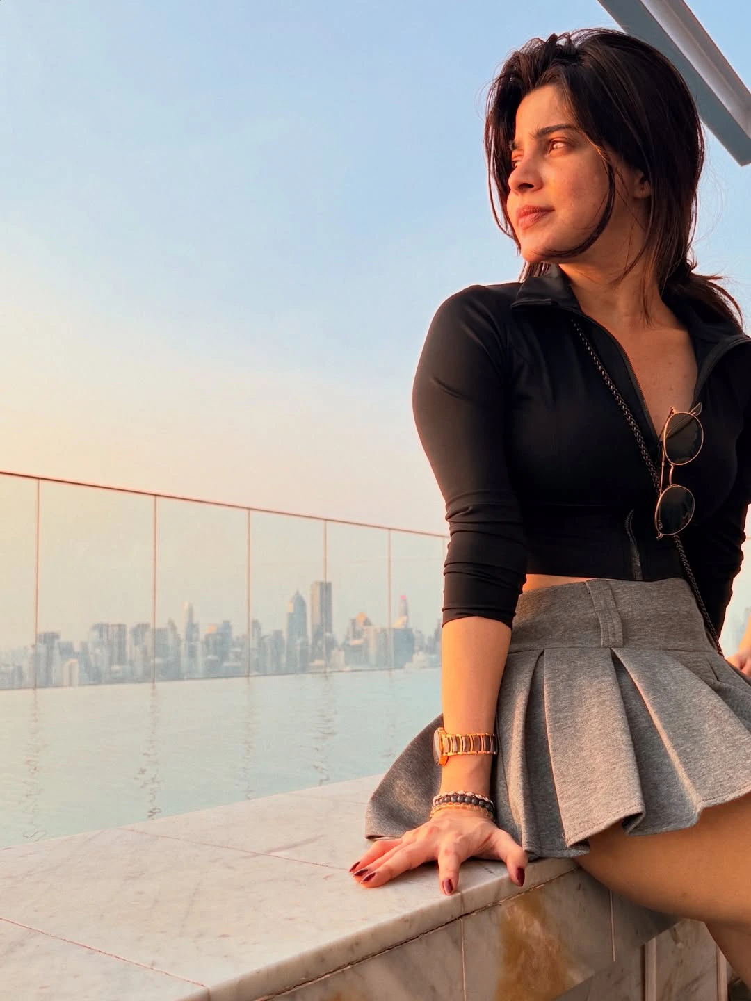 Divyabharathi Stunning Poses in Short Skirt