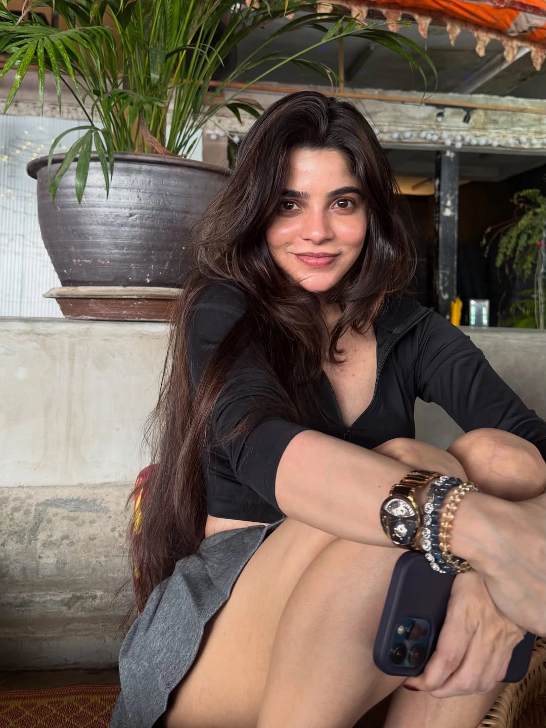 Divyabharathi Stunning Poses in Short Skirt