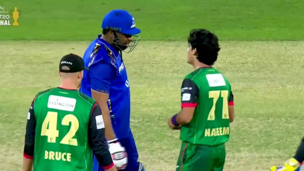 ILT20 : ఇంటర్నేషనల్ లీగ్ T20 ఫైన‌ల్ మ్యాచ్‌లో ఉద్రిక్త‌త‌..  న‌సీమ్ షా, కీర‌న్ పొలార్డ్‌ల మ‌ధ్య మాట‌ల యుద్ధం..