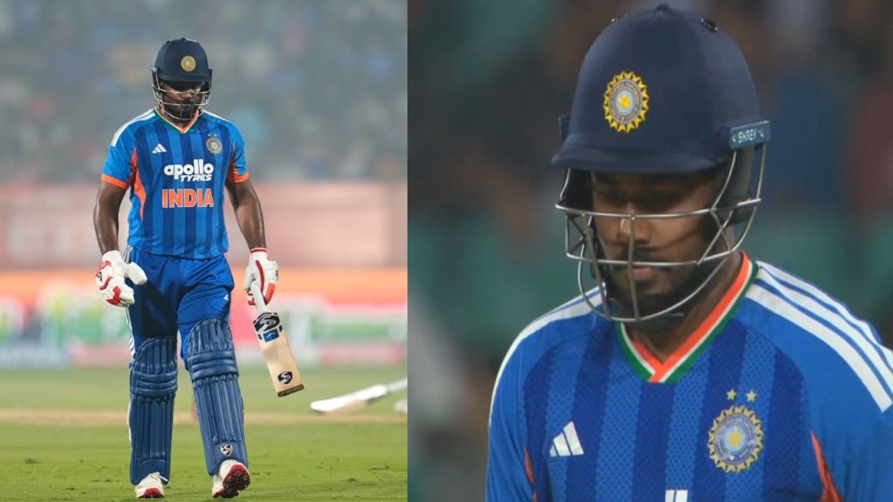 Sanju Samson : మ‌రోసారి విఫ‌ల‌మైన సంజూ శాంస‌న్.. ఐదో టీ20లో సింగిల్ డిజిట్‌కే ఔట్‌.. టీ20 ప్ర‌పంచ‌క‌ప్‌లో ప్లేస్ క‌ష్ట‌మే..!