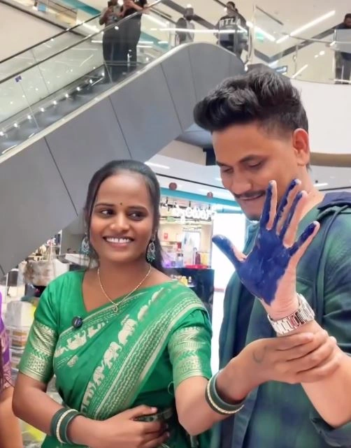 Jabardasth Faima Celebrate her Boyfriend Praveen Birthday