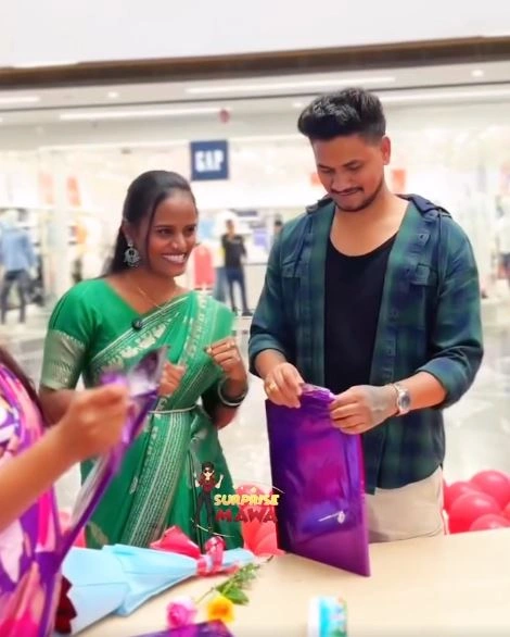 Jabardasth Faima Celebrate her Boyfriend Praveen Birthday