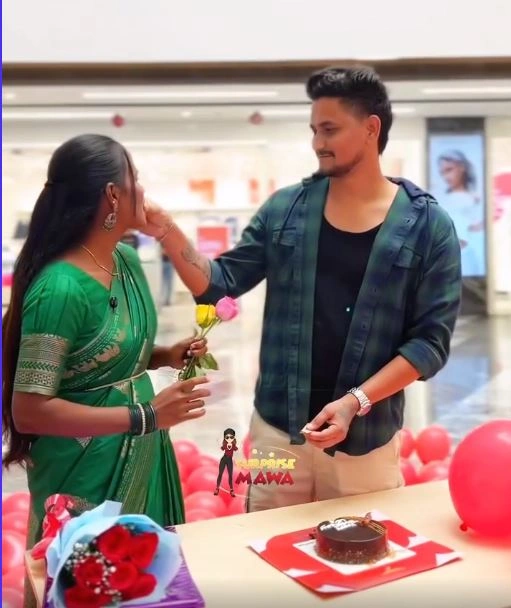 Jabardasth Faima Celebrate her Boyfriend Praveen Birthday