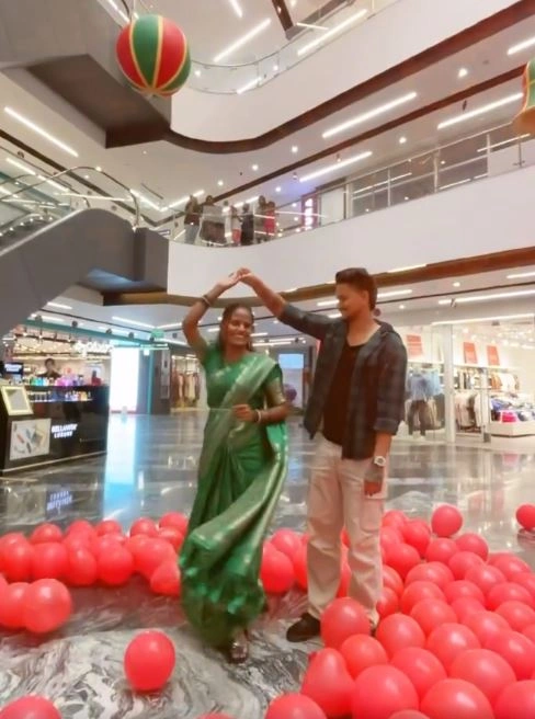 Jabardasth Faima Celebrate her Boyfriend Praveen Birthday