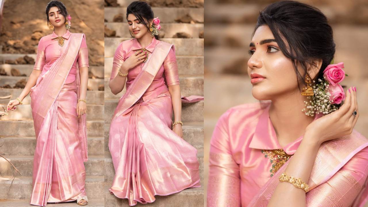 Jabardasth Varsha: గులాబీ రంగు చీరలో గులాబీ పువ్వులా వర్ష.. లేటెస్ట్ ఫోటోలు