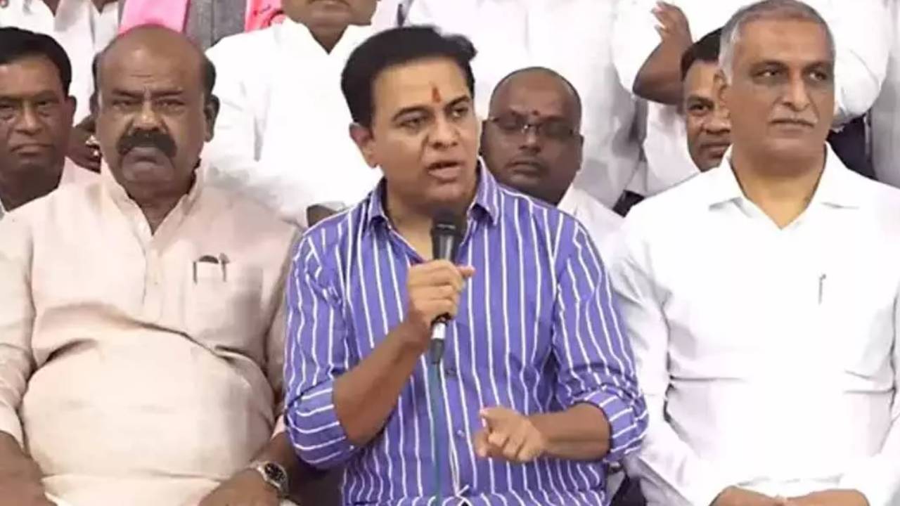 TG: Phone tapping case..KTR attends SIT inquiry