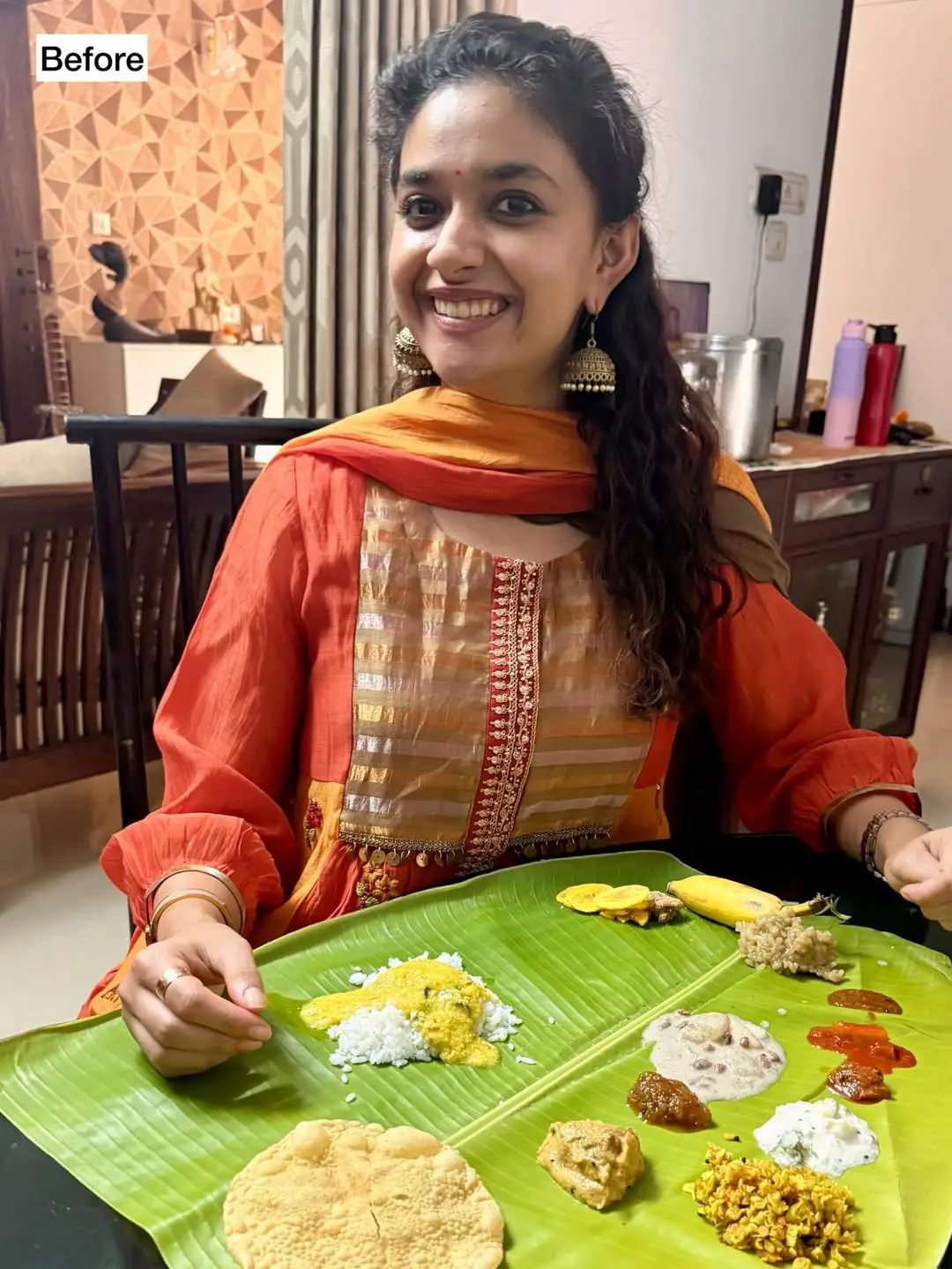 Keerthy Suresh and Antony Sankranthi festival celebrations (1)