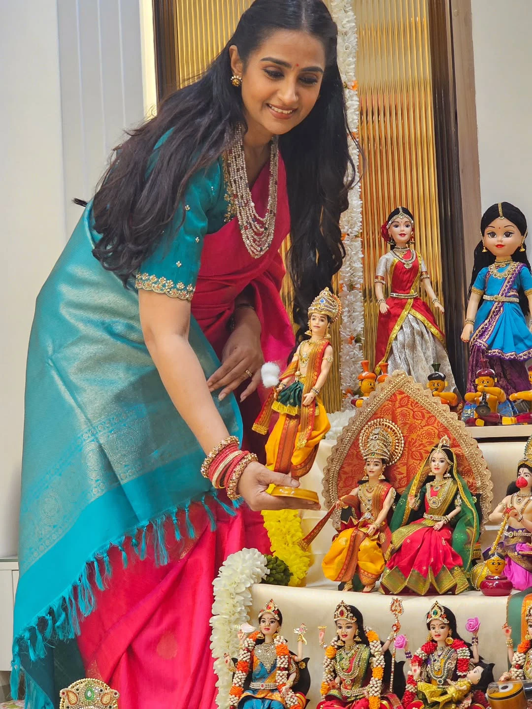 Actress Laya Gorty Sankranthi Bommala Koluvu