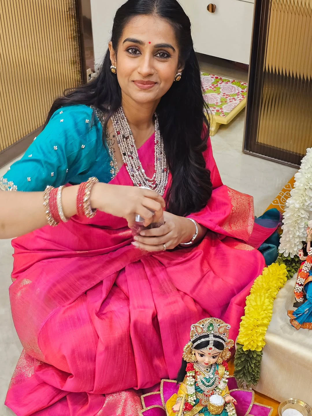 Actress Laya Gorty Sankranthi Bommala Koluvu