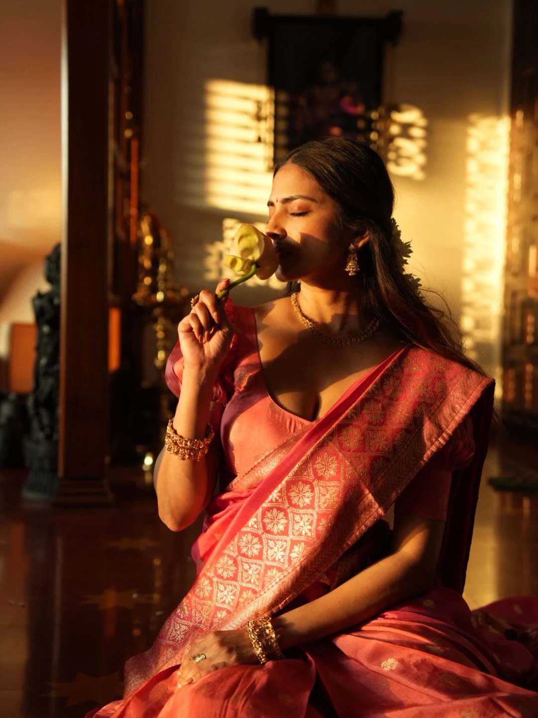 Malavika Mohanan Stunning Looks in Saree