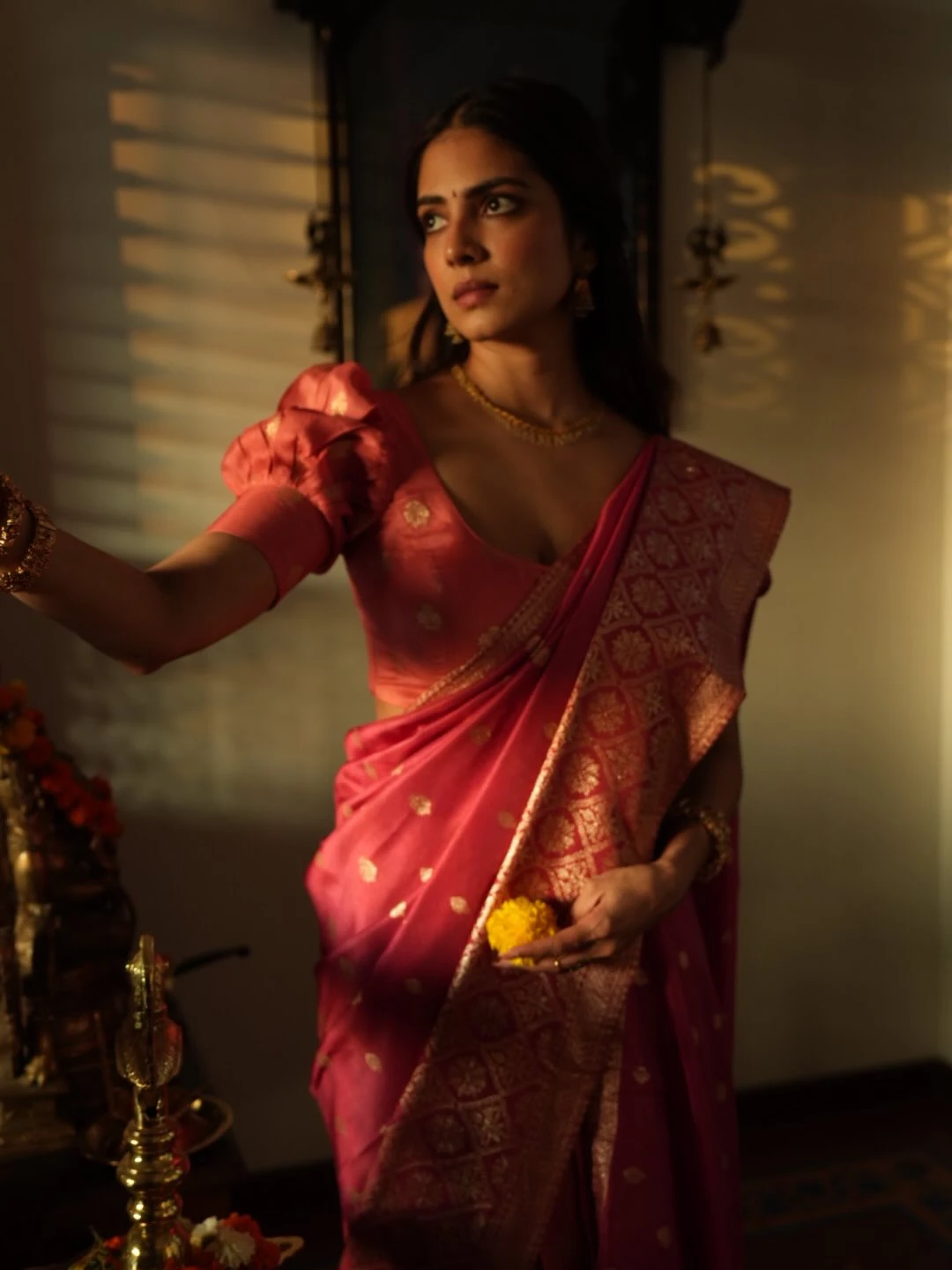 Malavika Mohanan Stunning Looks in Saree