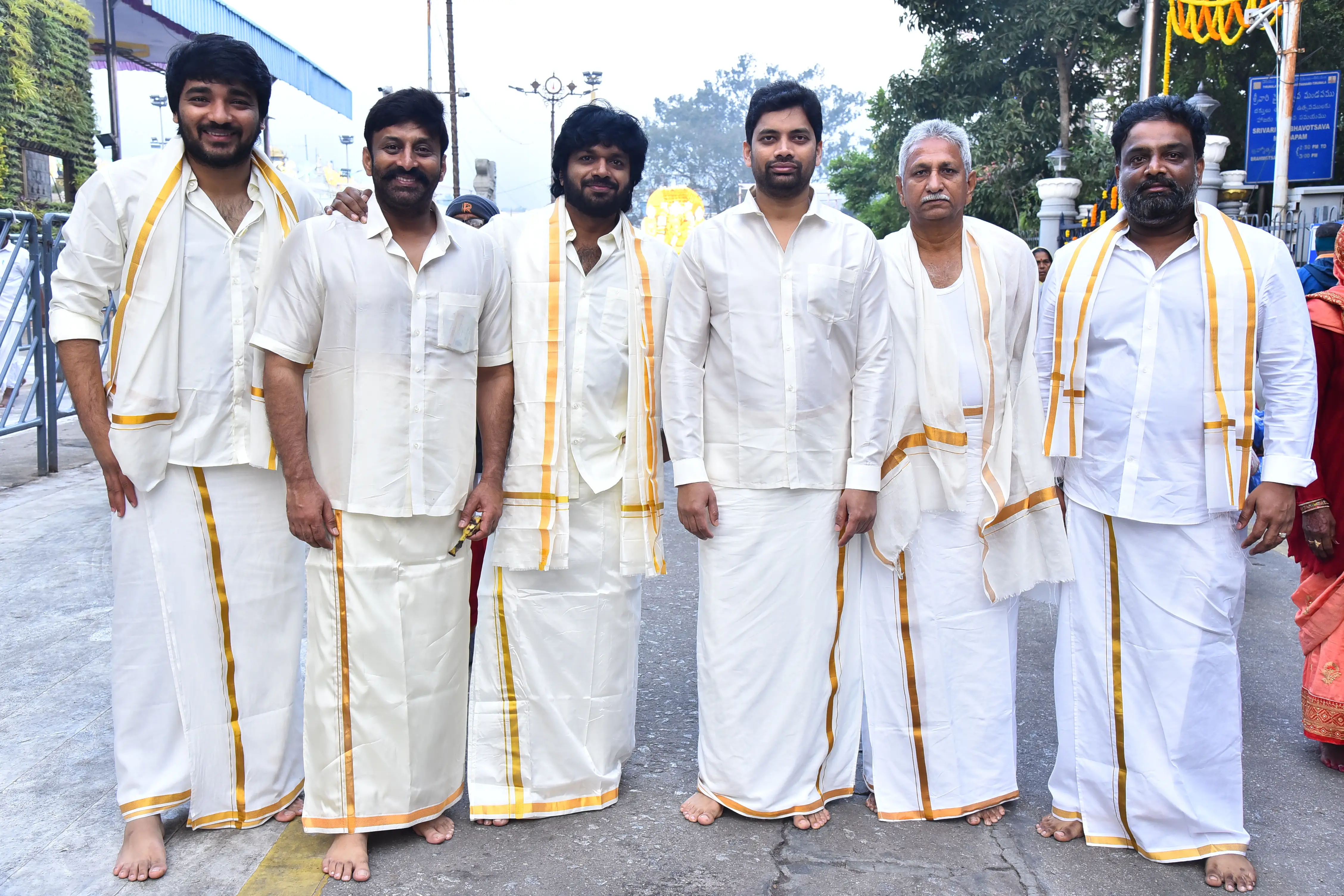 Mana ShankaraVaraprasad garu movie team went to Tirumala. (2)