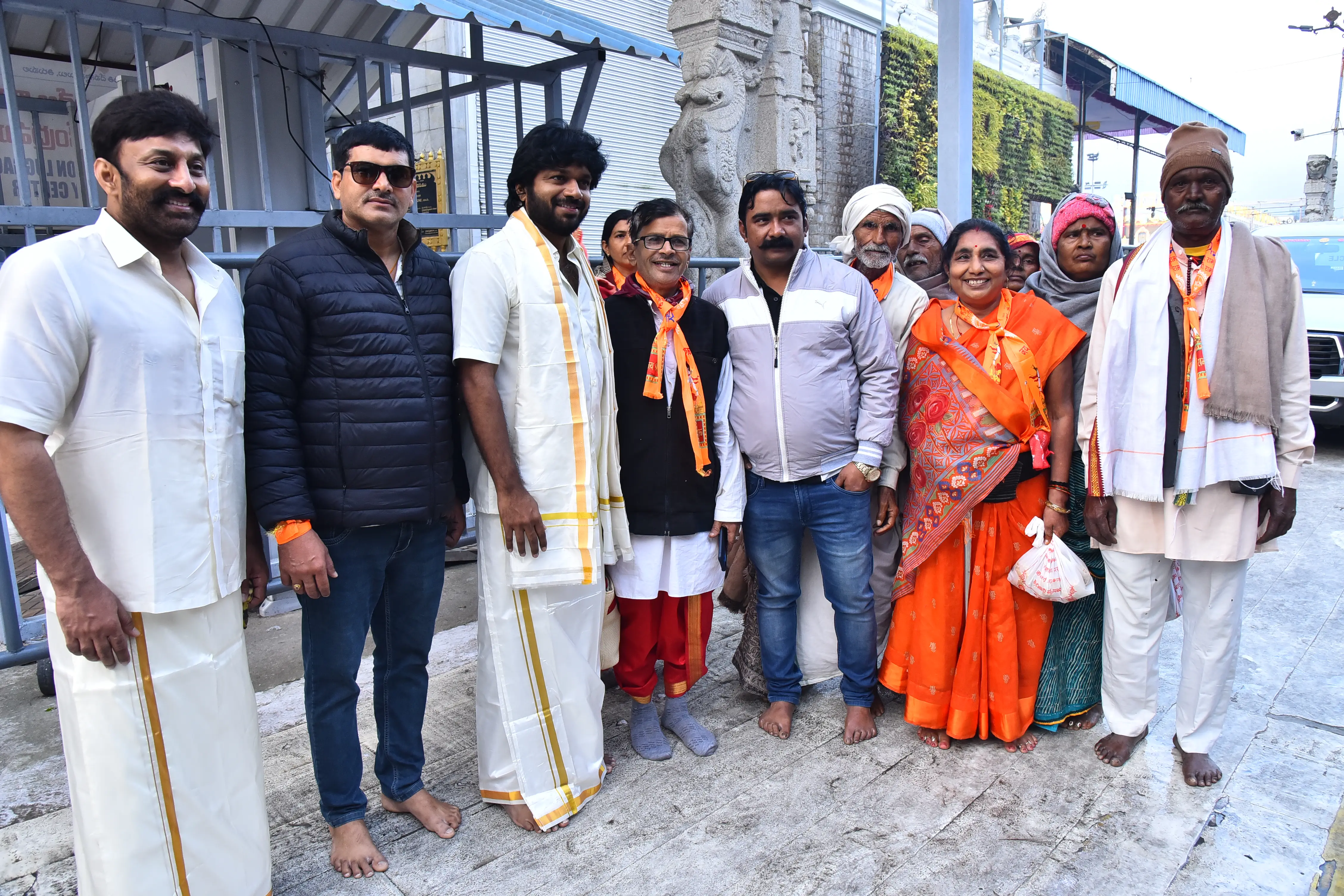Mana ShankaraVaraprasad garu movie team went to Tirumala. (2)