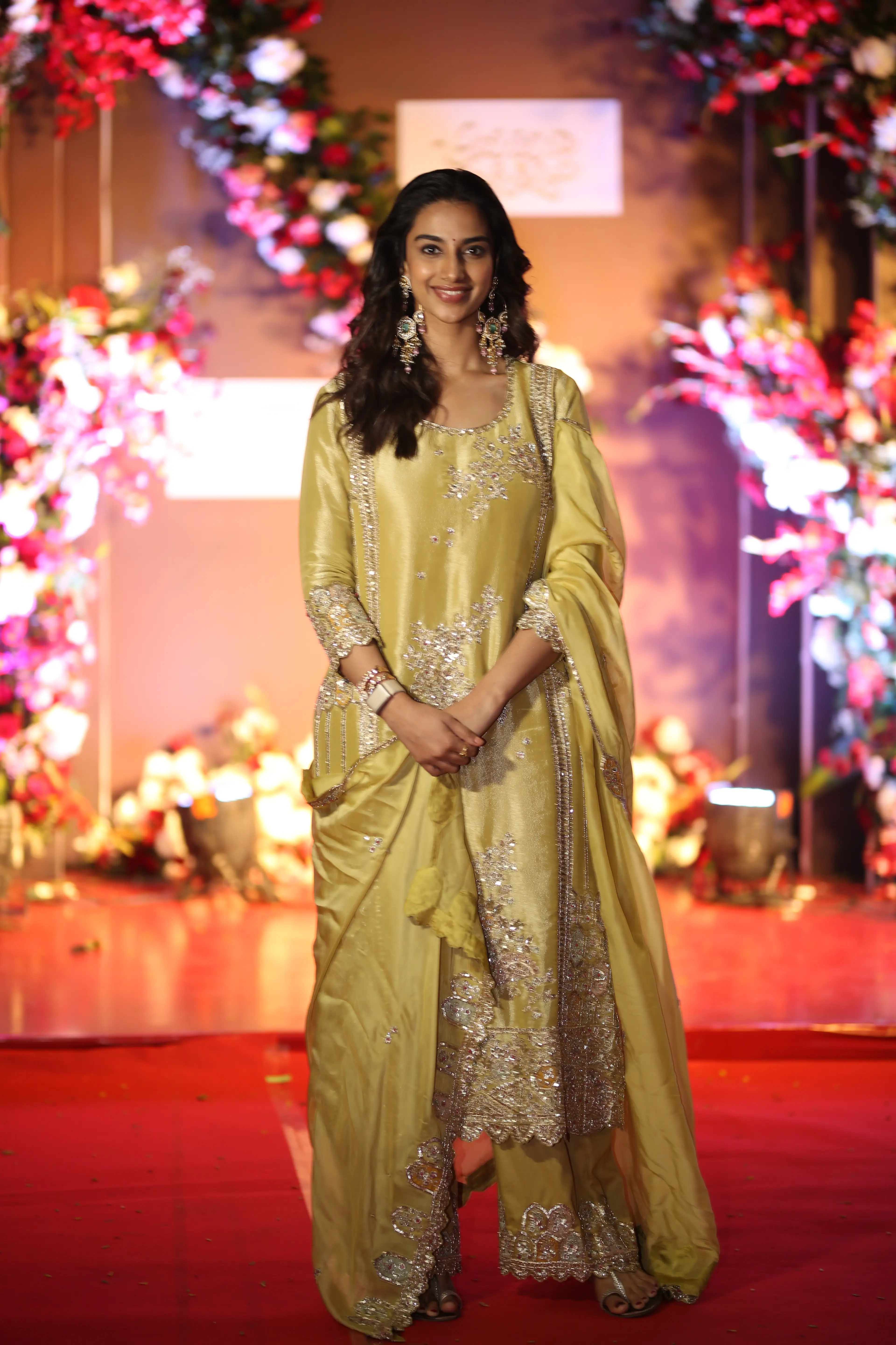 Meenakshi Chaudhary in Anaganaga Oka Raju success event. (1)