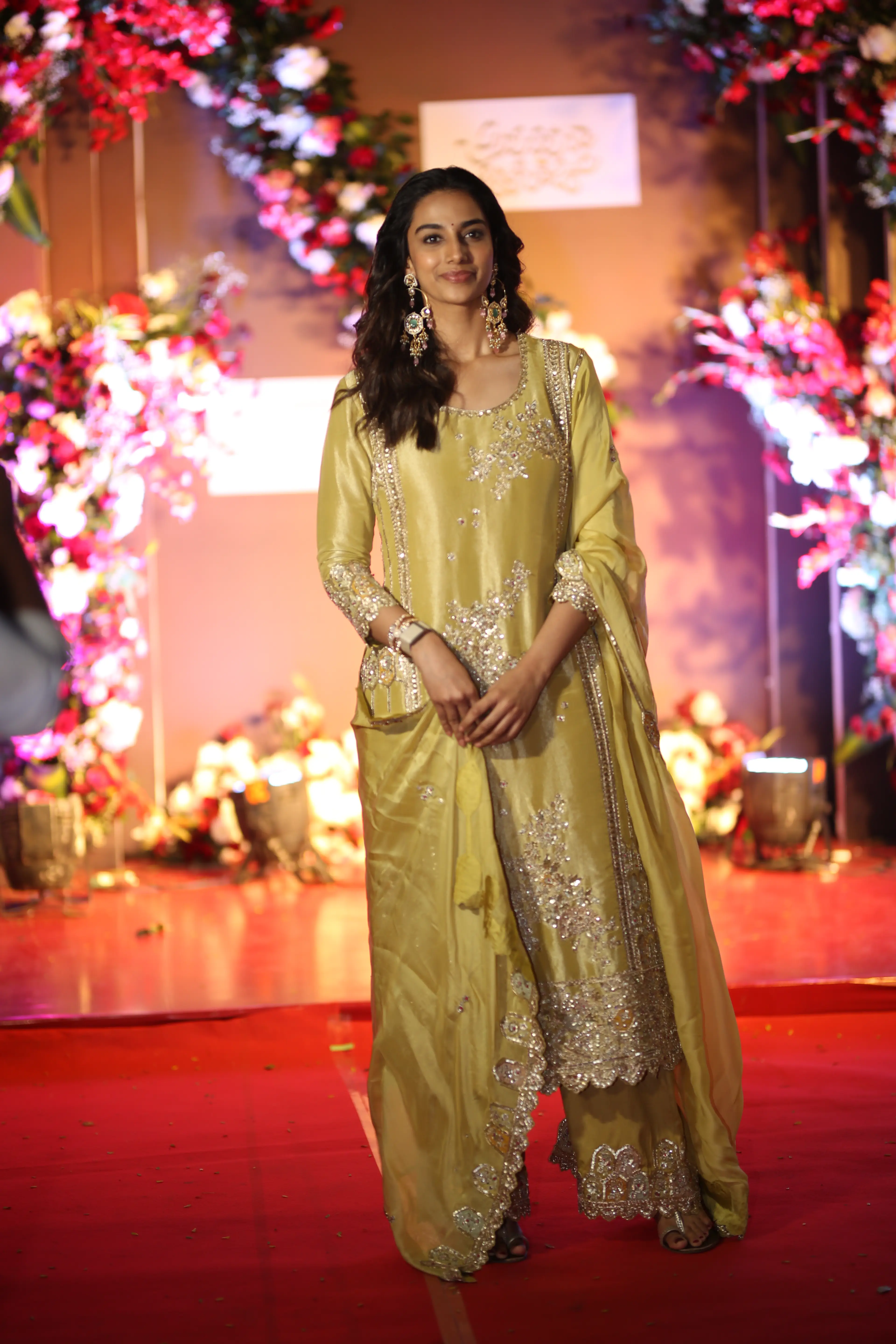 Meenakshi Chaudhary in Anaganaga Oka Raju success event. (1)