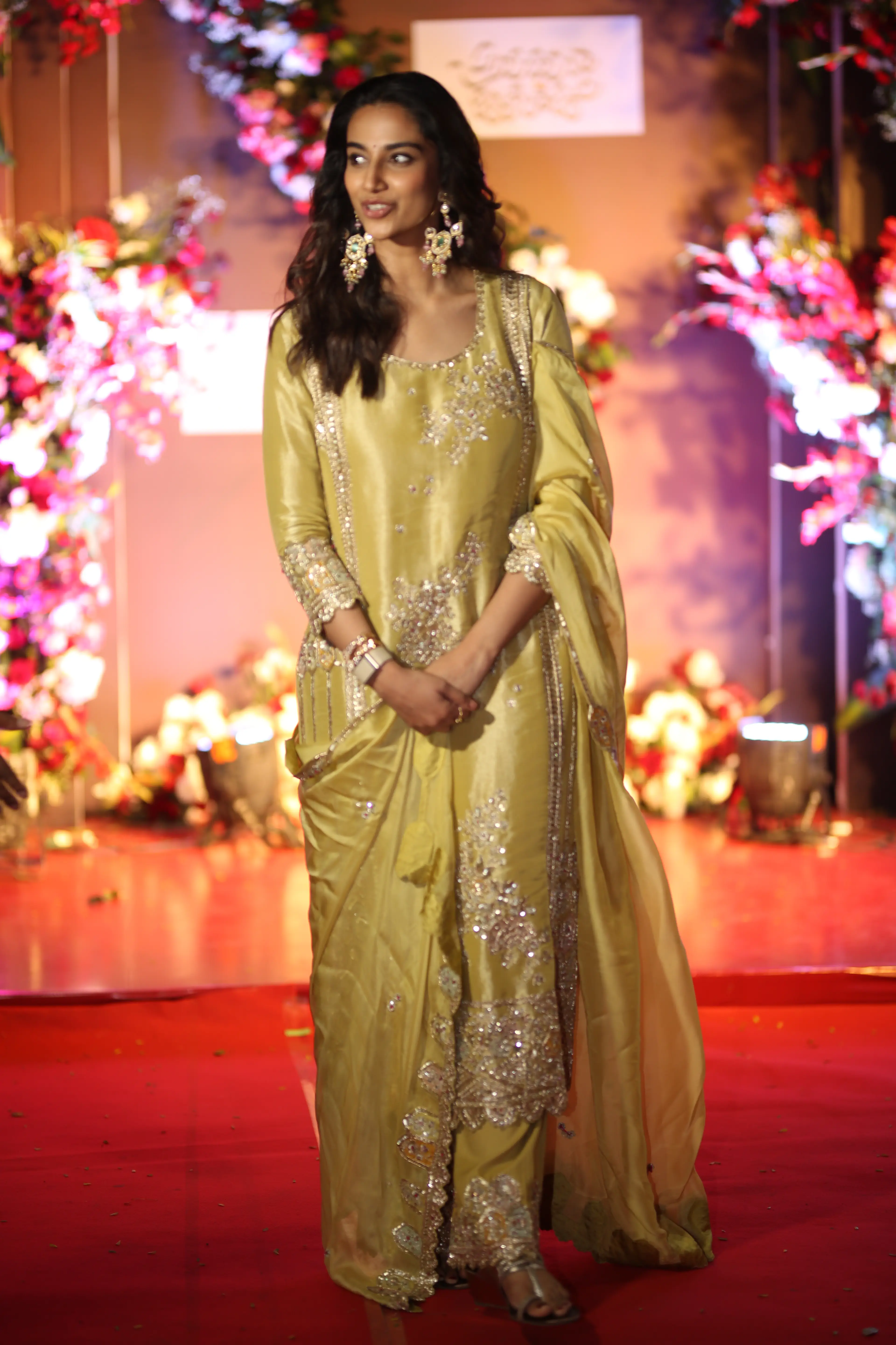 Meenakshi Chaudhary in Anaganaga Oka Raju success event. (1)