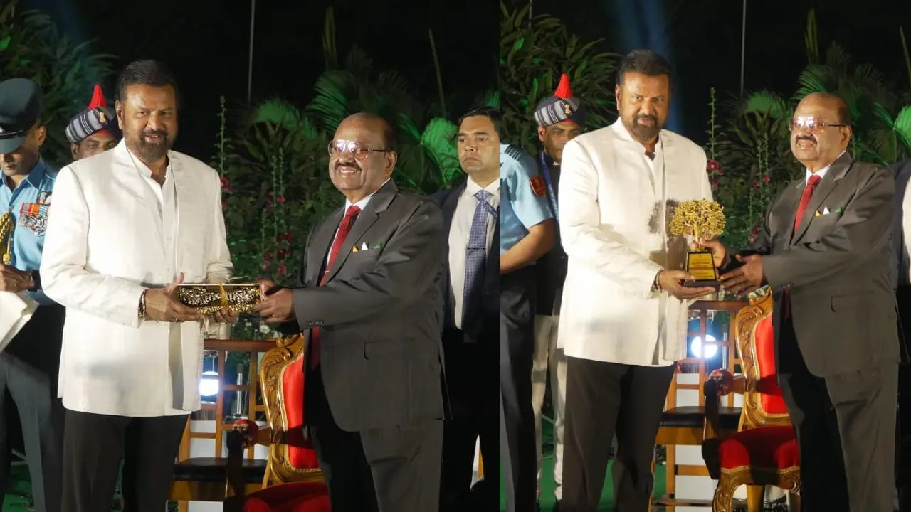 Mohan Babu conferred the prestigious West Bengal Governor’s Award of Excellence