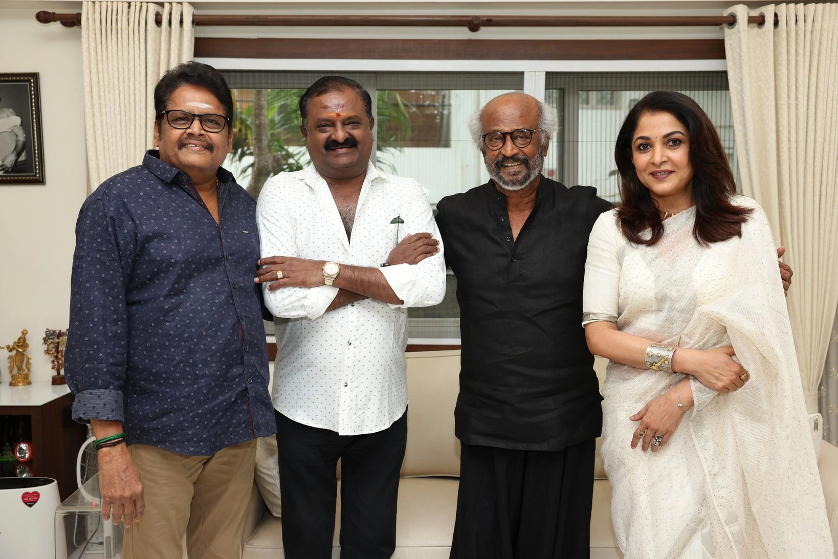Narasimha Reunion Rajinikanth Ramyakrishna Meet Photos