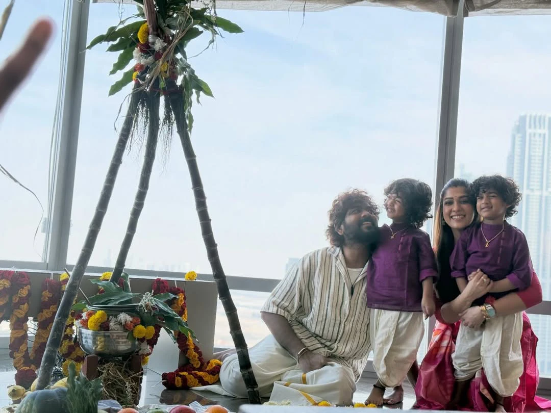 Nayanthara Sankranthi Celebrations with Family