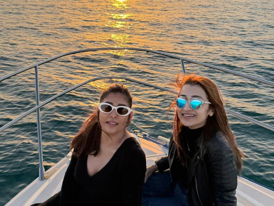 Nayanthara Trisha Krishnan Enjoying in Dubai