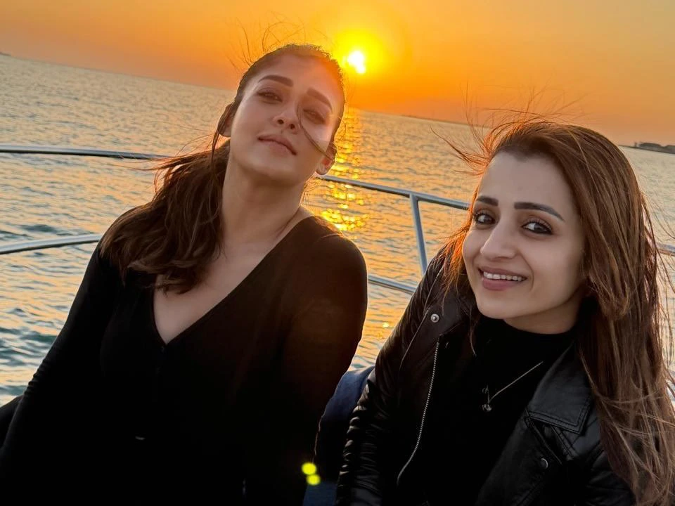 Nayanthara Trisha Krishnan Enjoying in Dubai