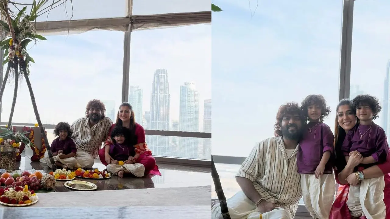 Nayanthara Sankranthi Celebrations with Family