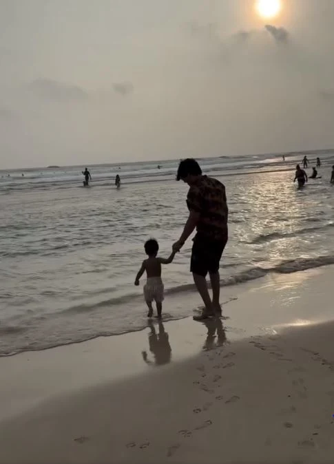 Nikhil Siddhartha Enjoying Vacation in Sri Lanka with Wife and Son