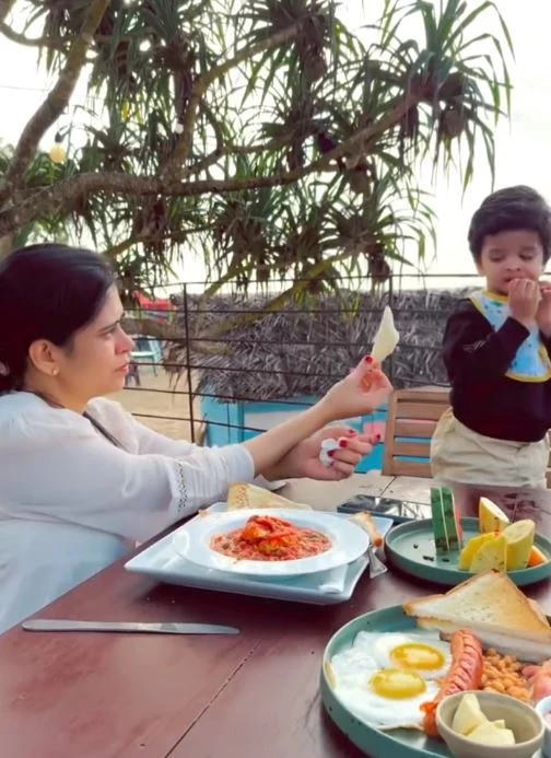 Nikhil Siddhartha Enjoying Vacation in Sri Lanka with Wife and Son