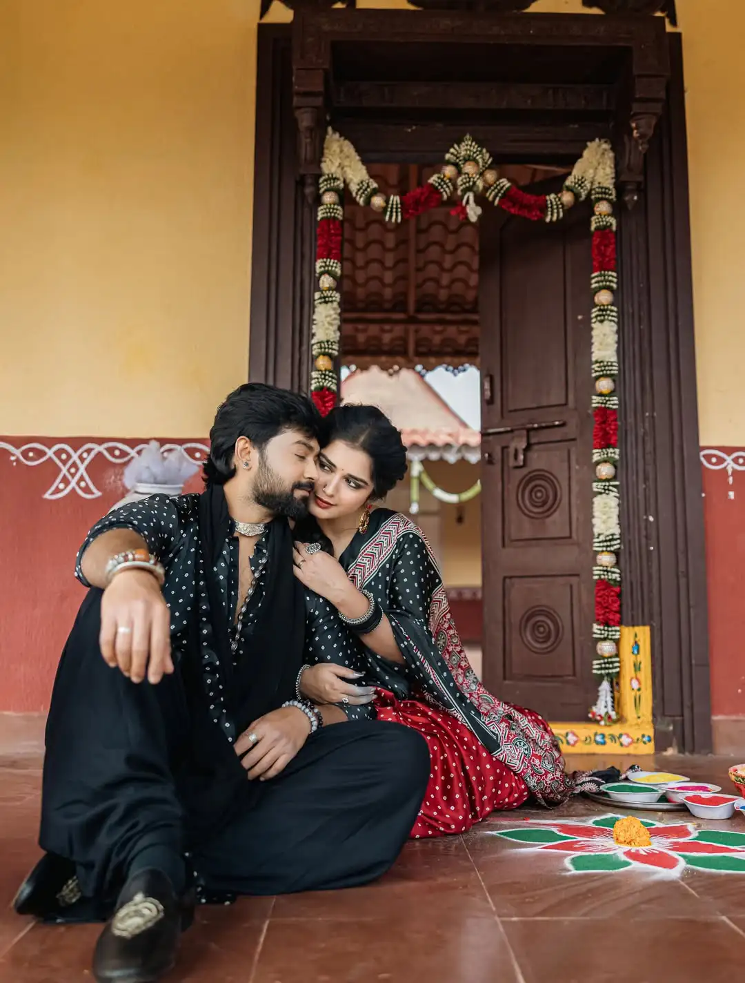 Priyanka Jain Sankranthi special Photos with her Boy Friend Shivakumar