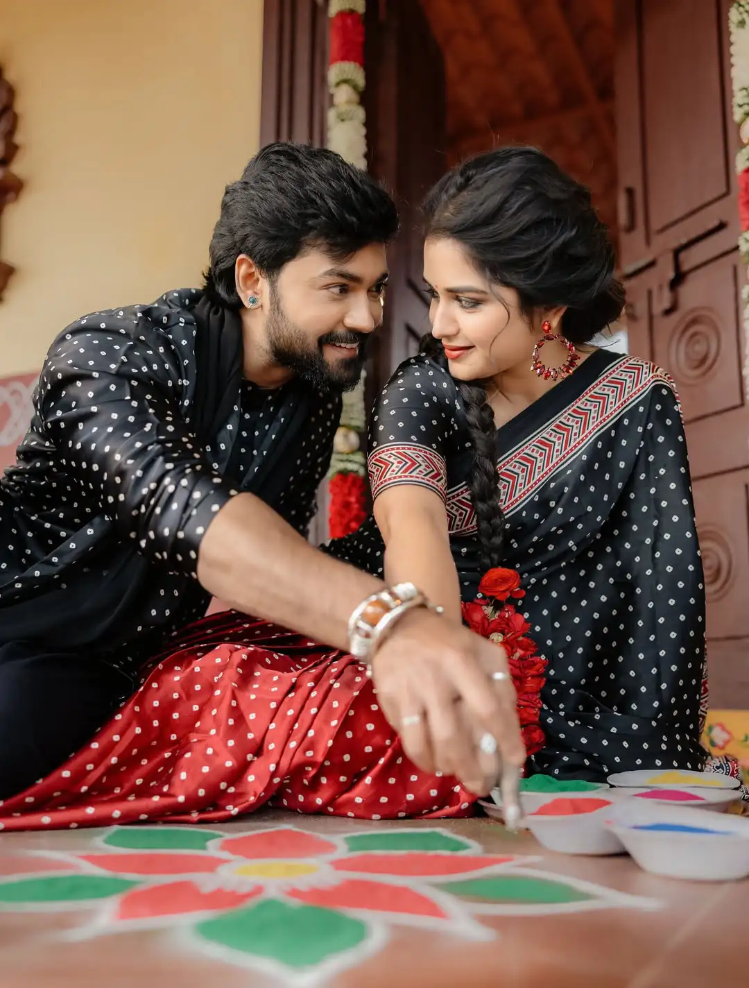 Priyanka Jain Sankranthi special Photos with her Boy Friend Shivakumar