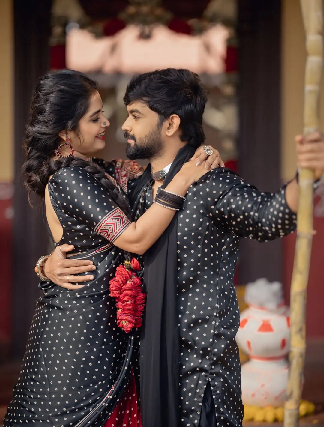 Priyanka Jain Sankranthi special Photos with her Boy Friend Shivakumar