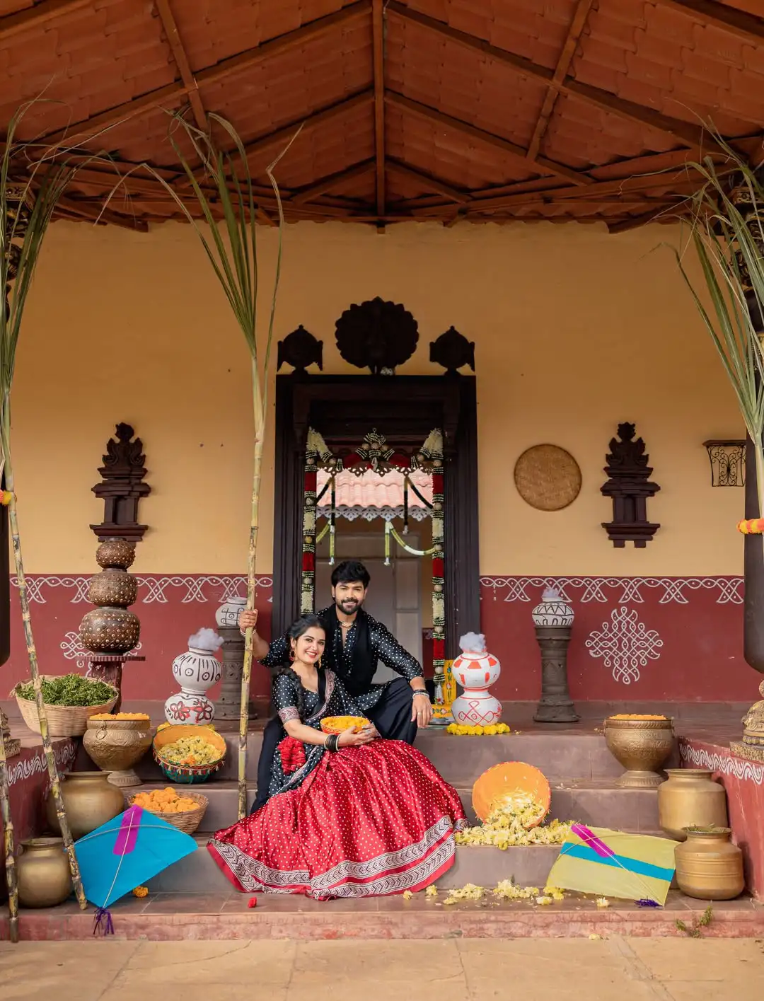 Priyanka Jain Sankranthi special Photos with her Boy Friend Shivakumar