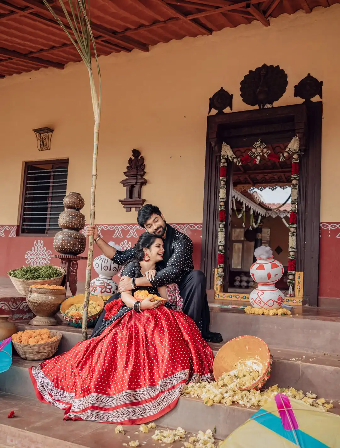 Priyanka Jain Sankranthi special Photos with her Boy Friend Shivakumar