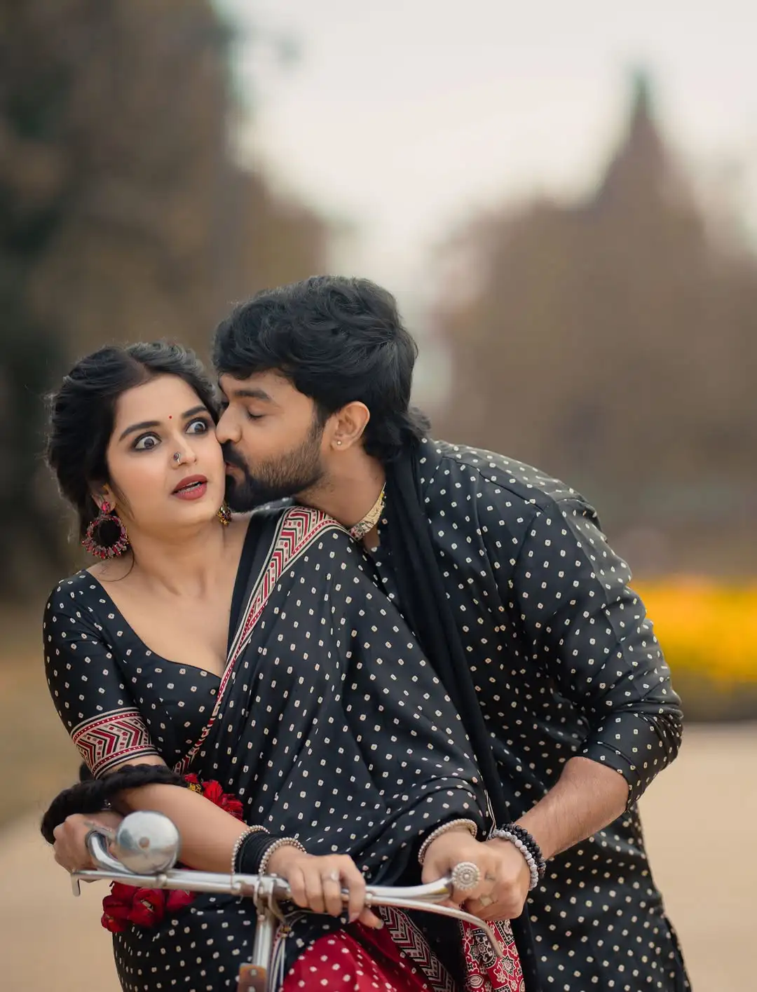 Priyanka Jain Sankranthi special Photos with her Boy Friend Shivakumar