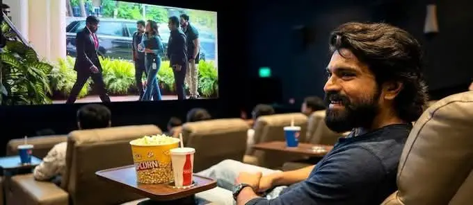 Ram Charan watched Mana ShankaraVaraprasad garu movie. (1)