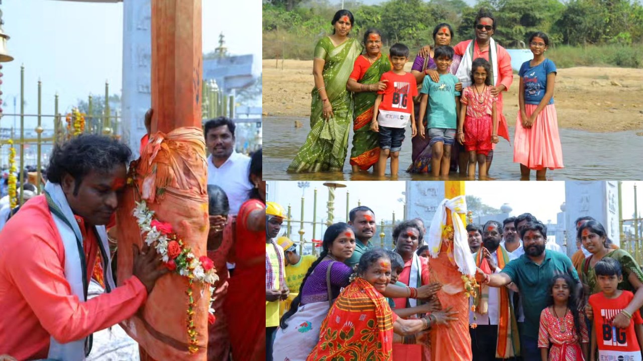 Jabardasth Racha Ravi : మేడారం జాతరలో జబర్దస్త్ రచ్చ రవి.. ఫ్యామిలీతో కలిసి అమ్మవార్లకు మొక్కులు..