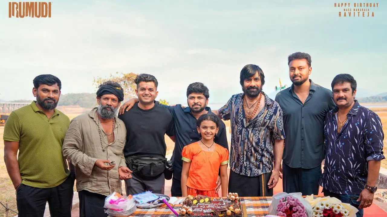 Raviteja Birthday Celebrations at Irumudi Sets