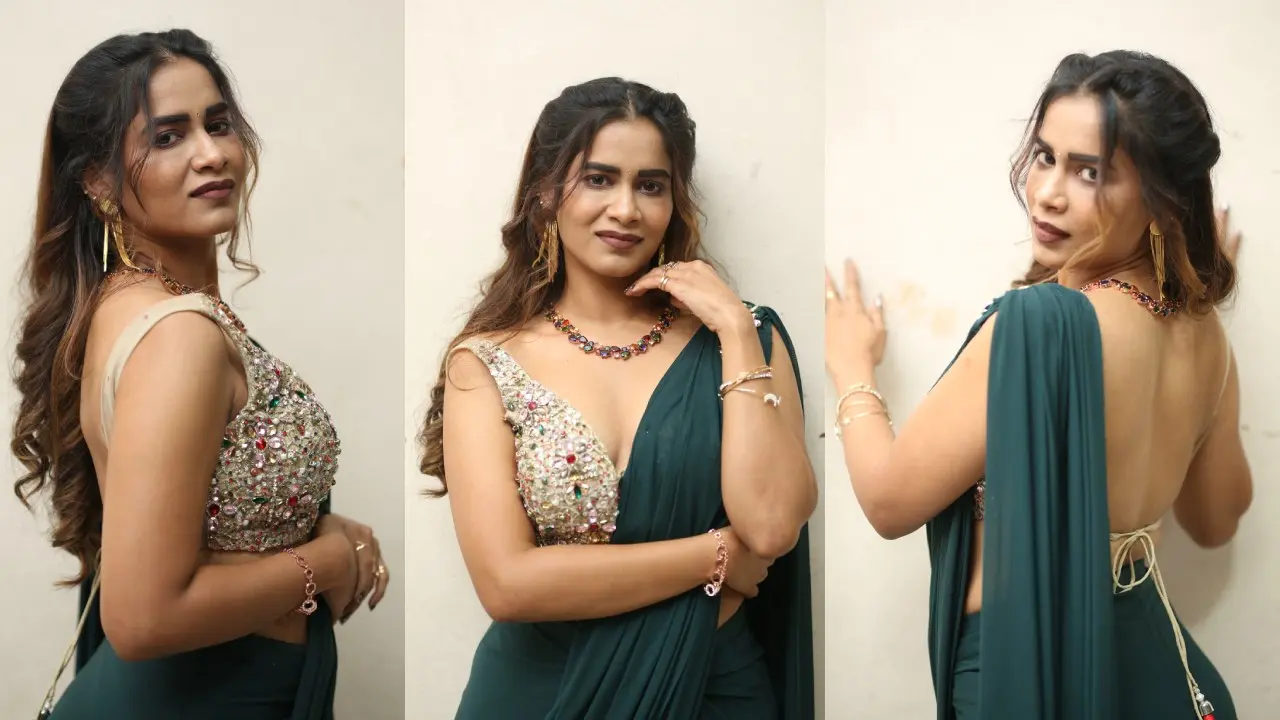 Sahithi Dasari Stunning Looks in Saree