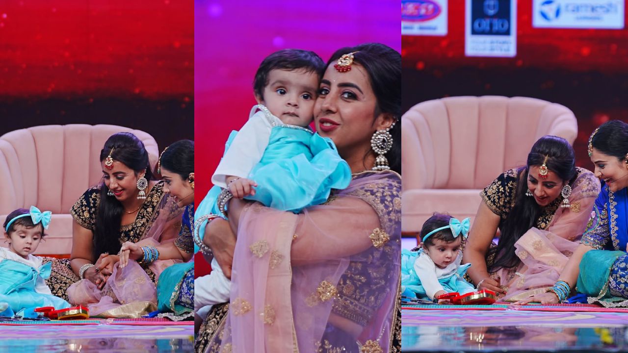 Sanjana Galrani : కూతురితో బిగ్ బాస్ సంజన.. టీవీ షోలో సందడి.. ఫొటోలు వైరల్..