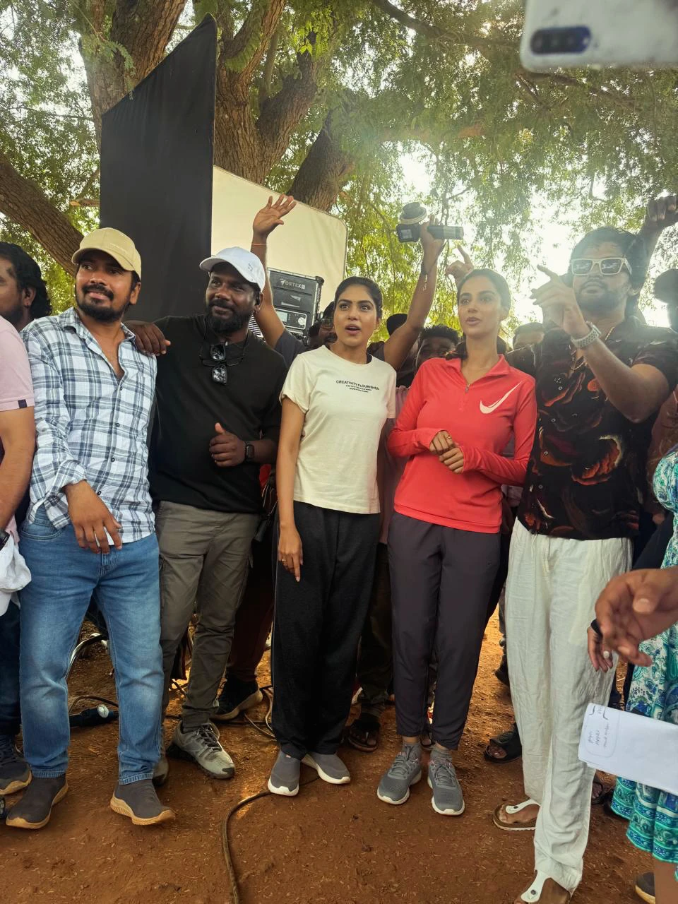 Jabardasth Satya Sri Shares Anaganaga Oka Raju Working Stills